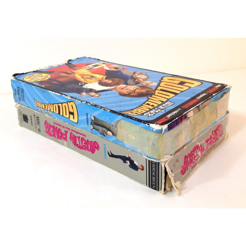 (2) Vintage Favorite Movies VHS Austin Powers International Man & GoldMember - Picture 8 of 8